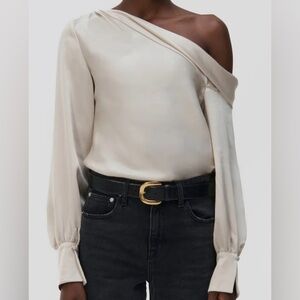 Jonathan Simkhai Signature Alice Top in Champagne